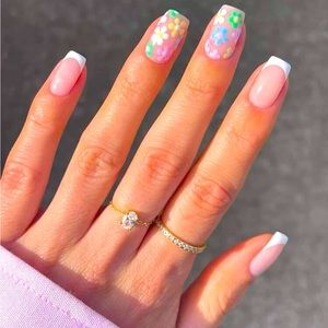 Flower, French tips set